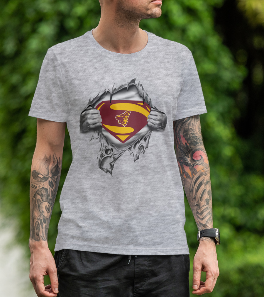 Armstrong Atlantic Pirates Superman Shield Emblem T-Shirt