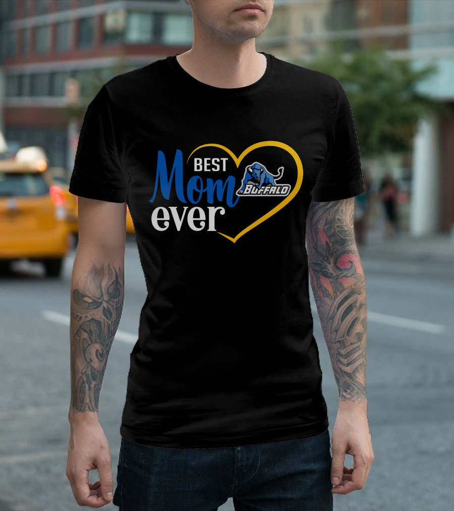 Best Mom Ever Buffalo Bulls Heart T-Shirt