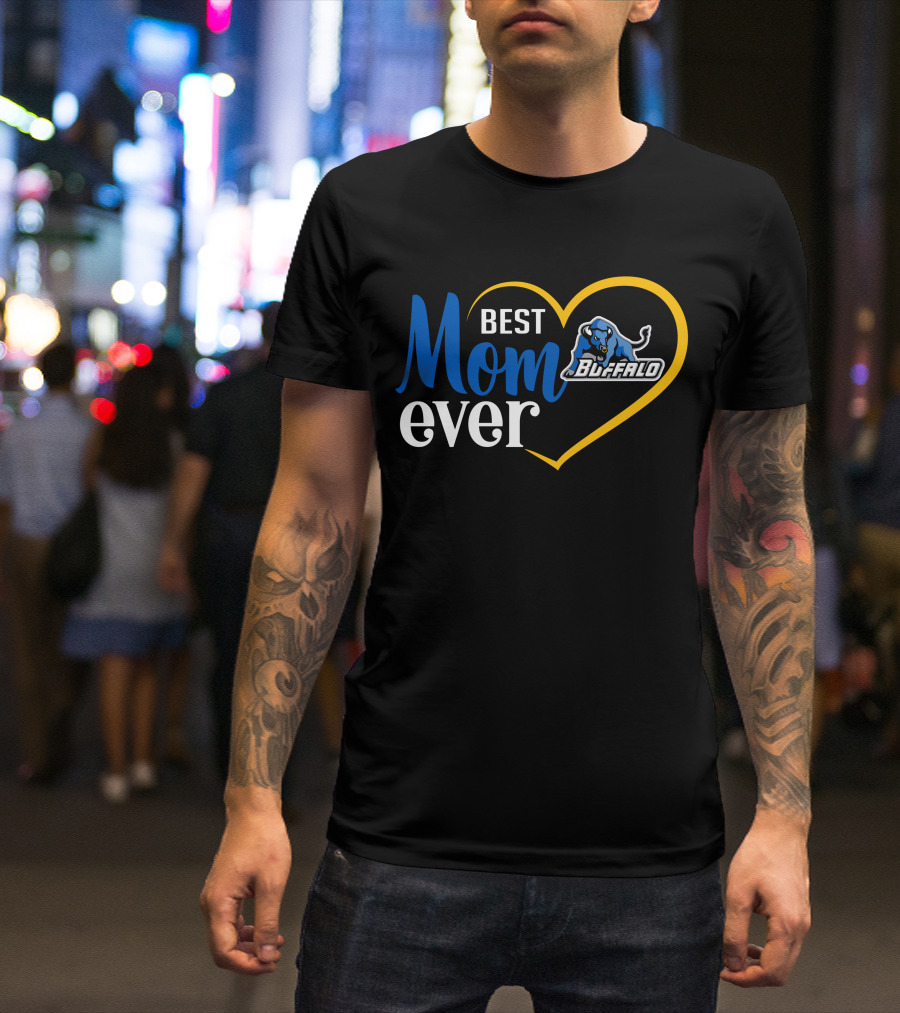 Best Mom Ever Buffalo Bulls Heart T-Shirt