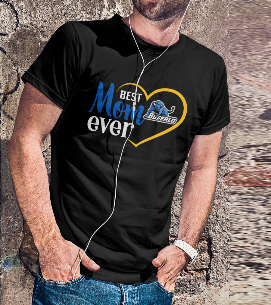 Best Mom Ever Buffalo Bulls Heart T-Shirt