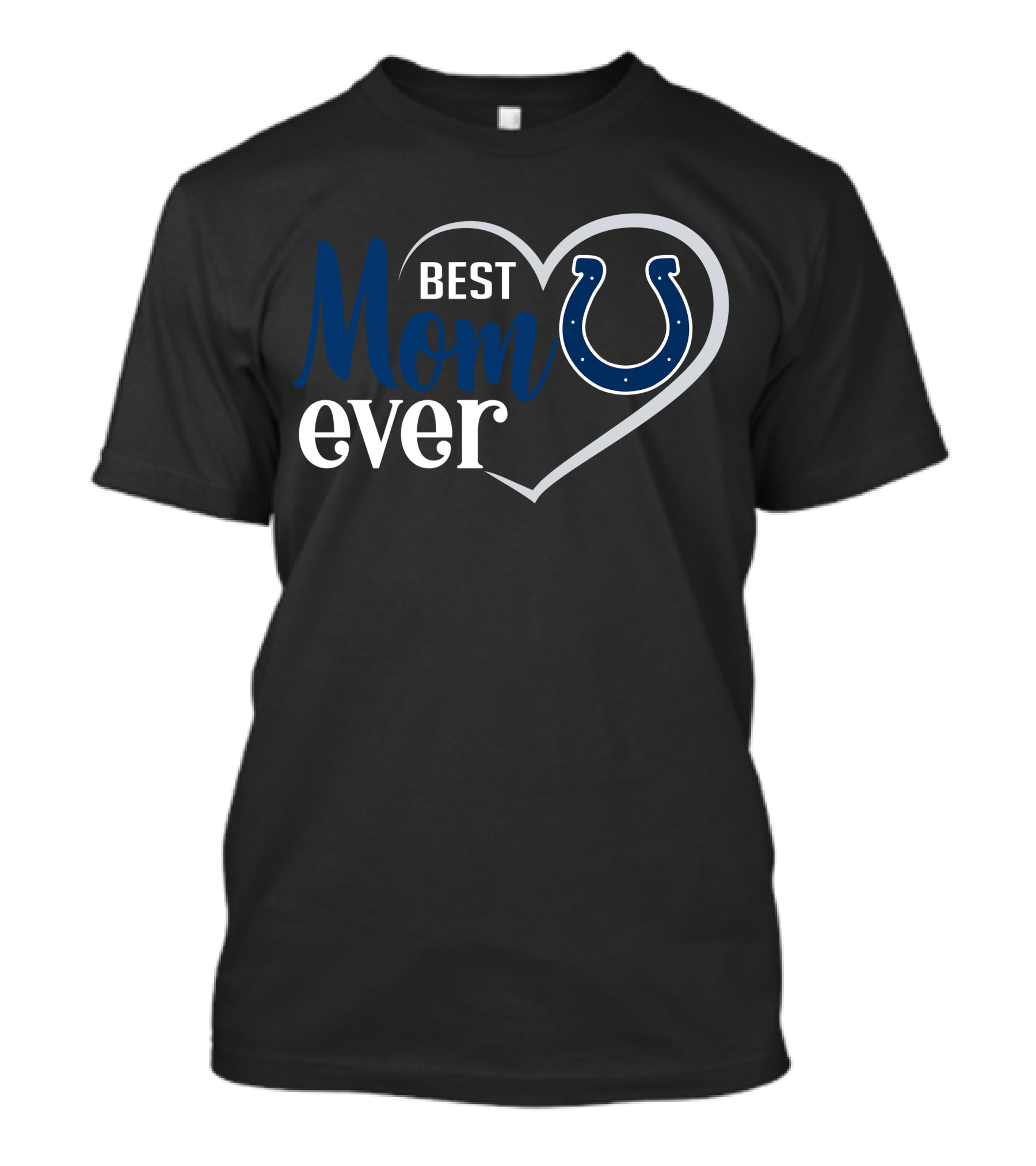 Indianapolis Colts Best Mom Ever Heart T-Shirt