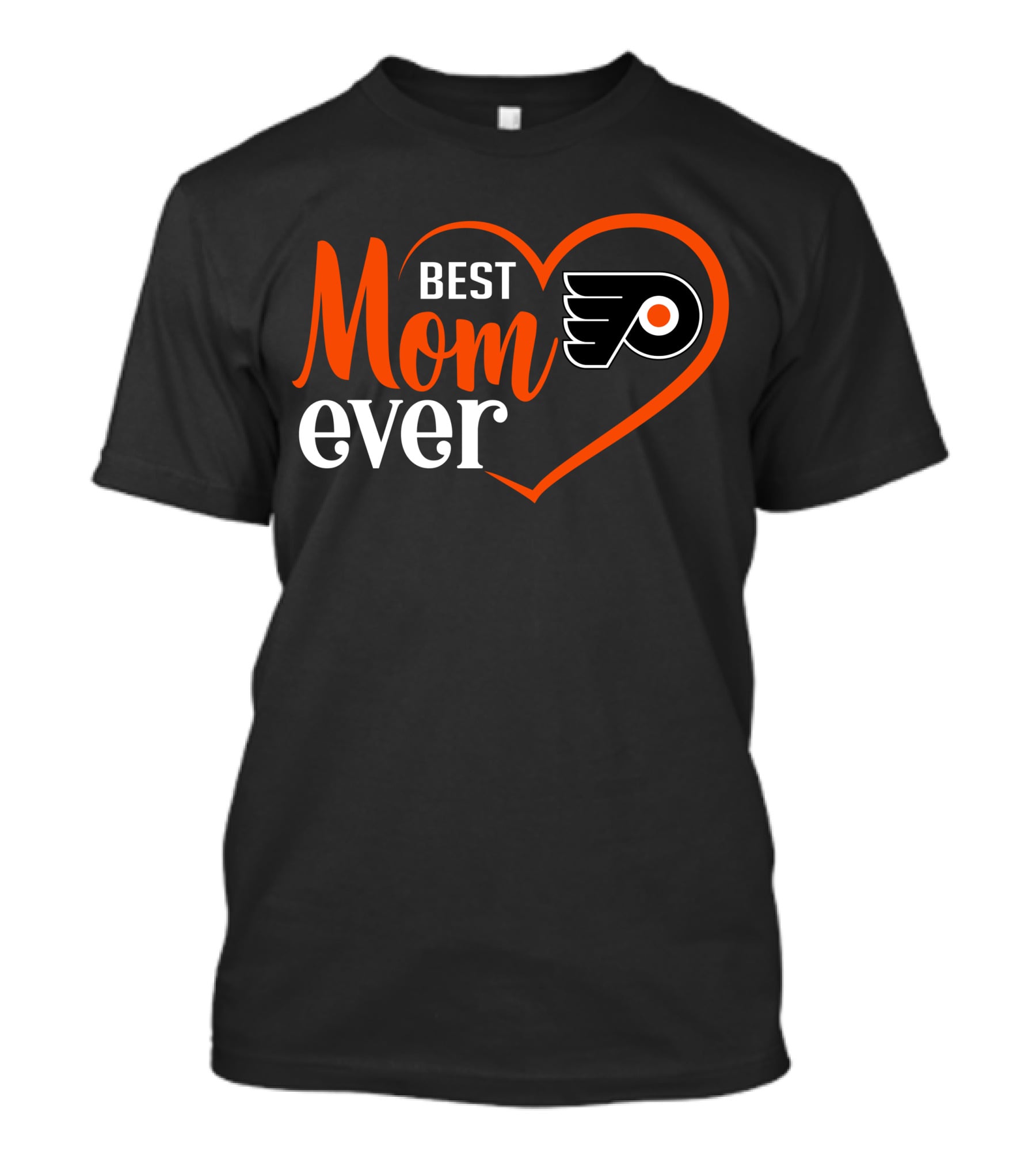 Philadelphia Flyers Best Mom Ever Heart T-Shirt