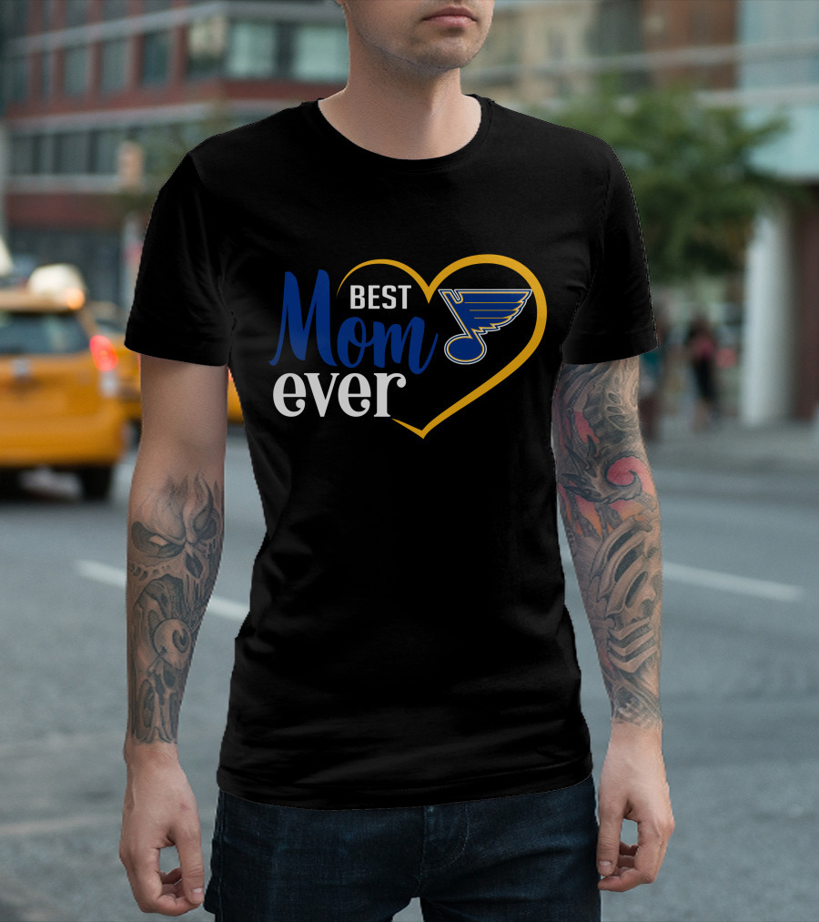 Best Mom Ever St Louis Blues Heart T-Shirt