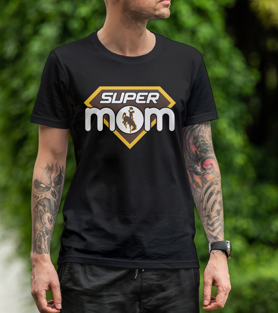 Super Mom Wyoming Cowboys T-Shirt