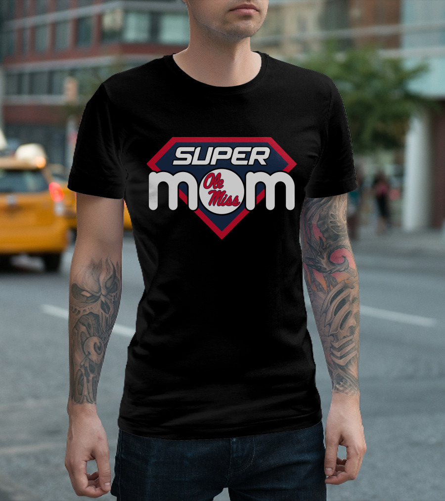 Ole Miss Rebels Super Mom Superman T-Shirt