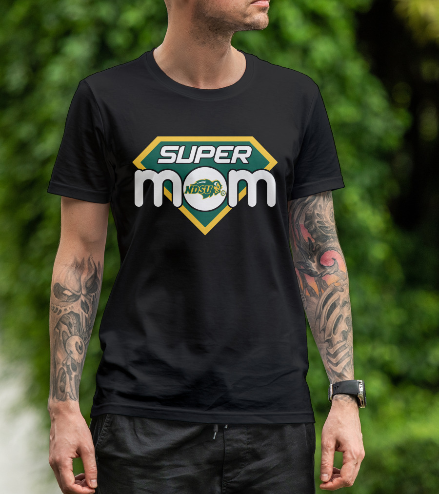 North Dakota State Bison Ndsu Super Mom T-Shirt