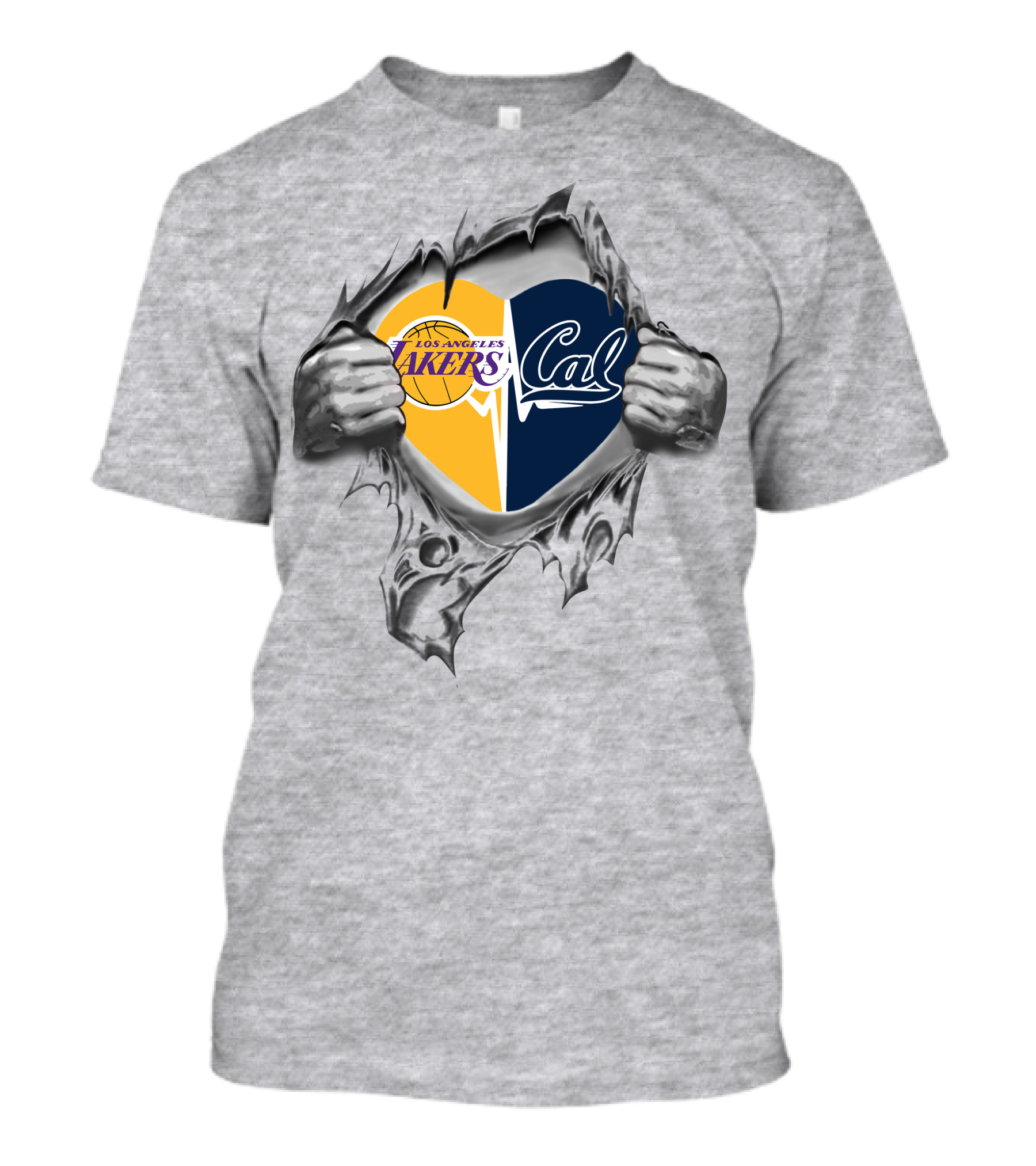 Los Angeles Lakers Cal Heart California Passion T-Shirt