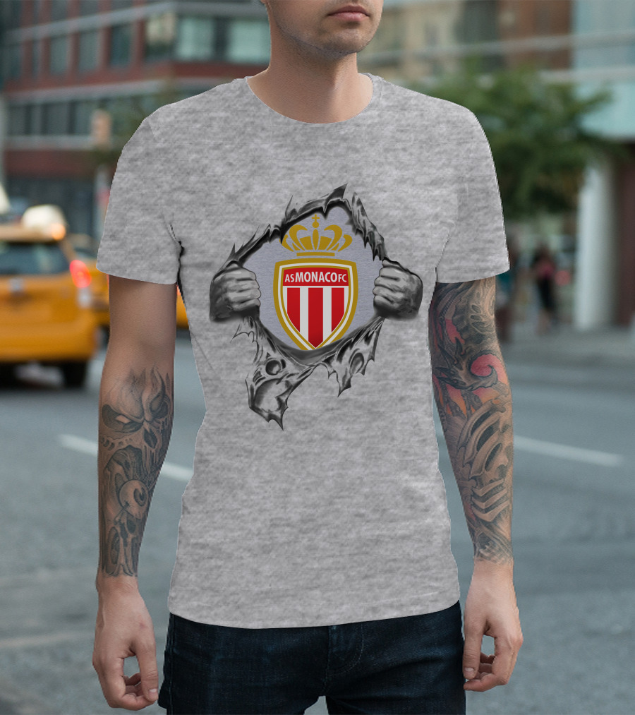 As Monaco Fc Super Fan Football Crest T-Shirt