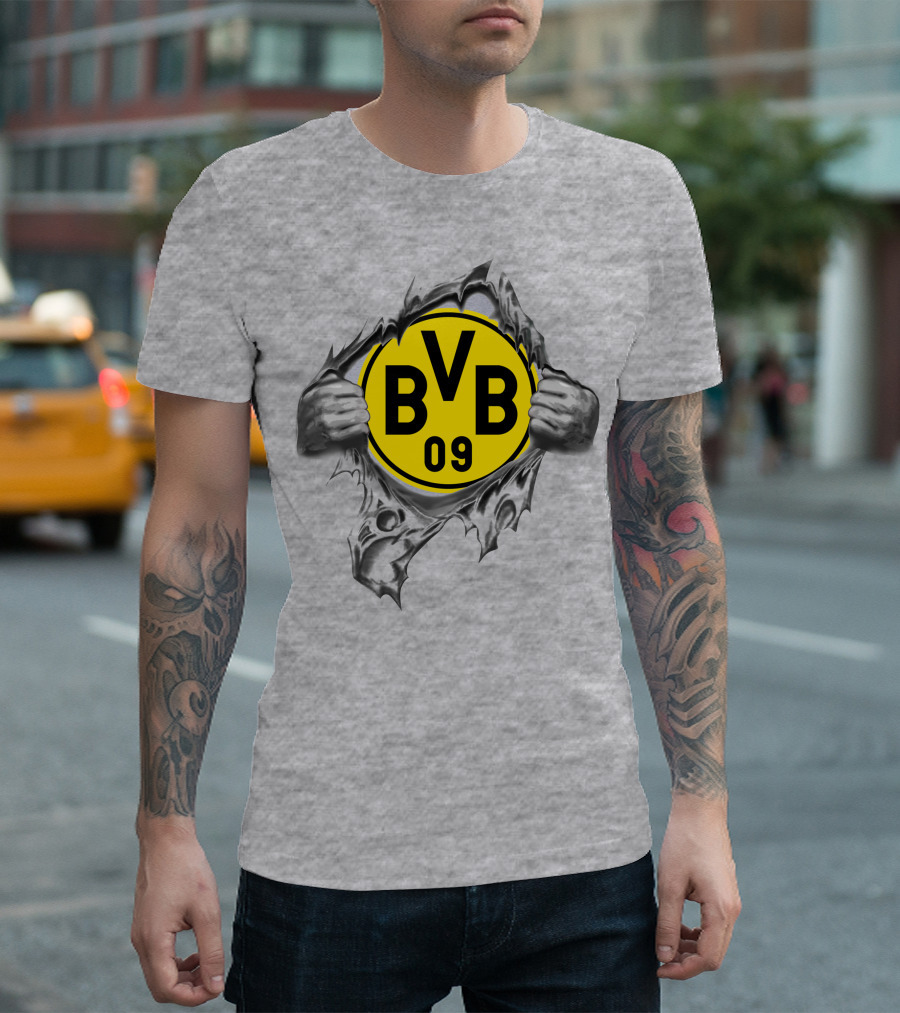 Dortmund Bvb 09 Super Fan Logo Burst T-Shirt