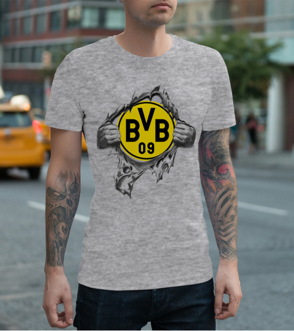 Dortmund Bvb 09 Super Fan Logo Burst T-Shirt