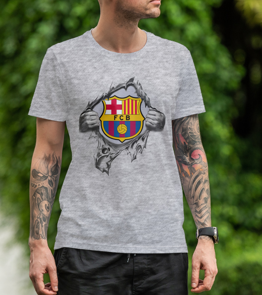 Fcb 301 Barcelona Super Fan Logo Burst T-Shirt