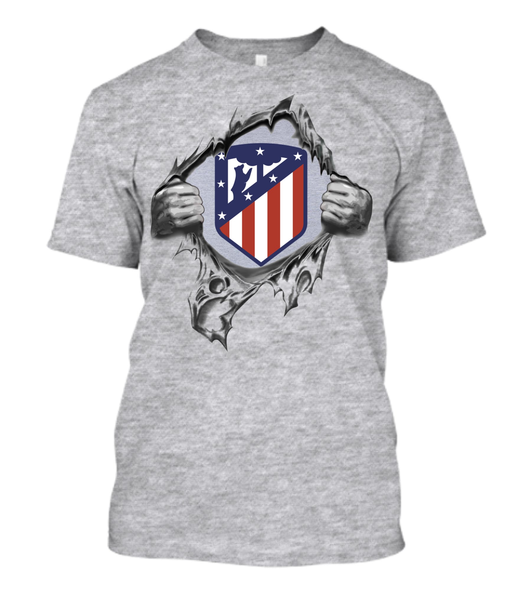 Atletico Madrid Super Fan Crest Tear T-Shirt