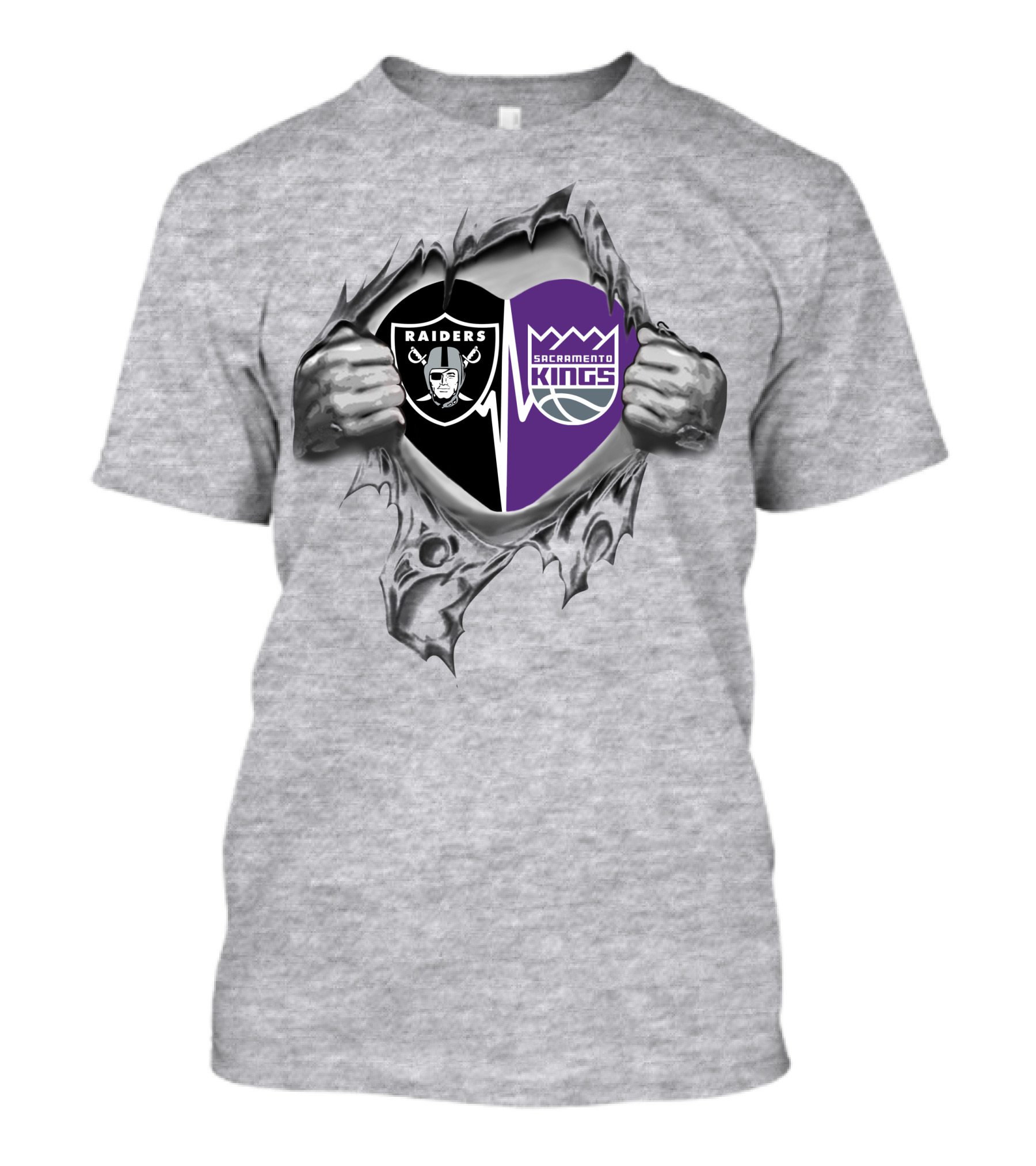 Sacramento Kings Raiders It's In My Heart 317 T-Shirt