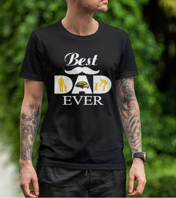 Best Dad Ever Southern Mississippi Golden Eagles 33 T-Shirt