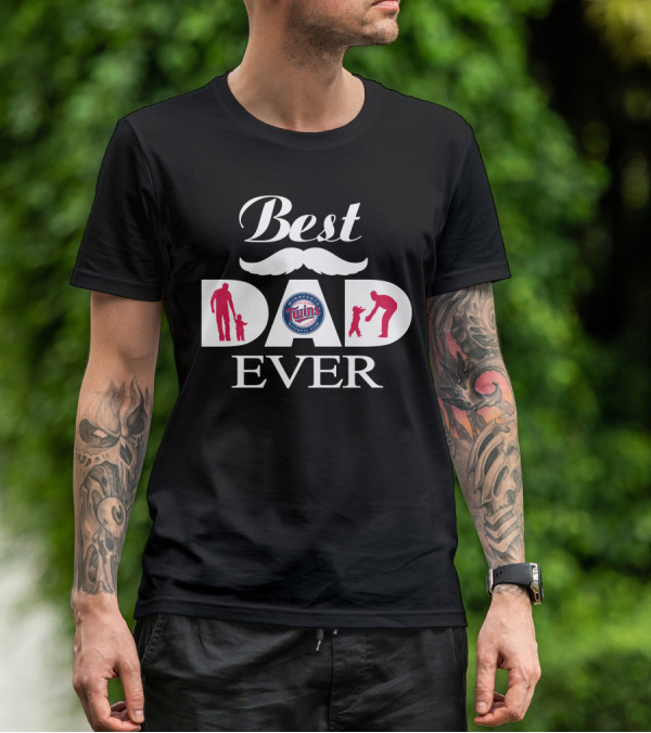 Minnesota Twins Best Dad Ever Father's Day Gift T-Shirt