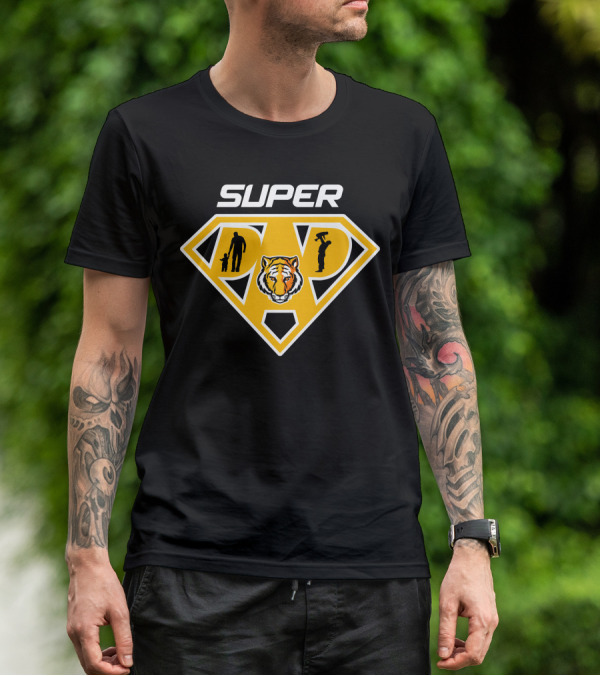 Super Dad Depauw Tigers Hero Theme T-Shirt