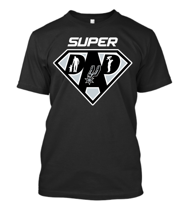 Super Dad San Antonio Spurs Logo Hero T-Shirt
