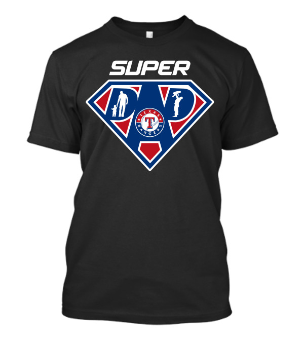 Super Dad Texas Rangers Shield T-Shirt