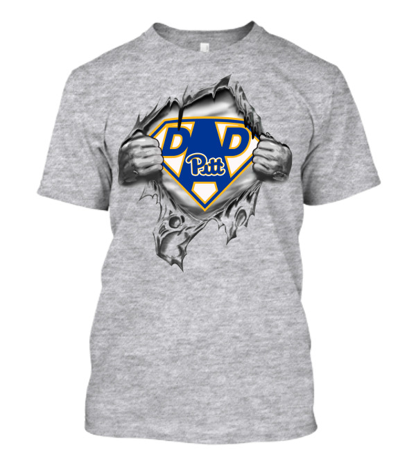 Pitt Panthers Super Dad Hero T-Shirt