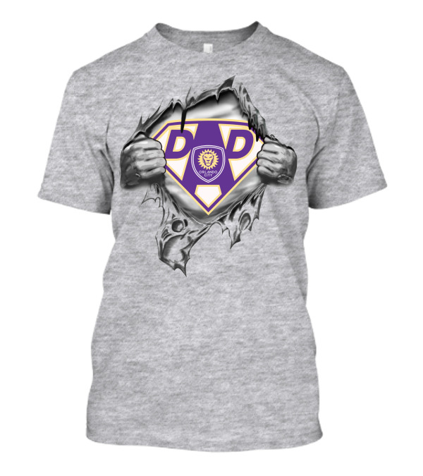 Super Dad Orlando City Sc Shield Fan 257 T-Shirt