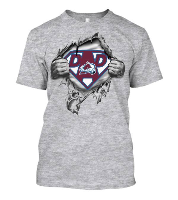 Colorado Avalanche Dad Superhero T-Shirt