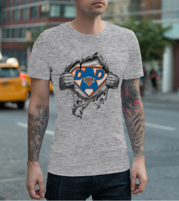 New York Knicks Super Dad Basketball Hero T-Shirt