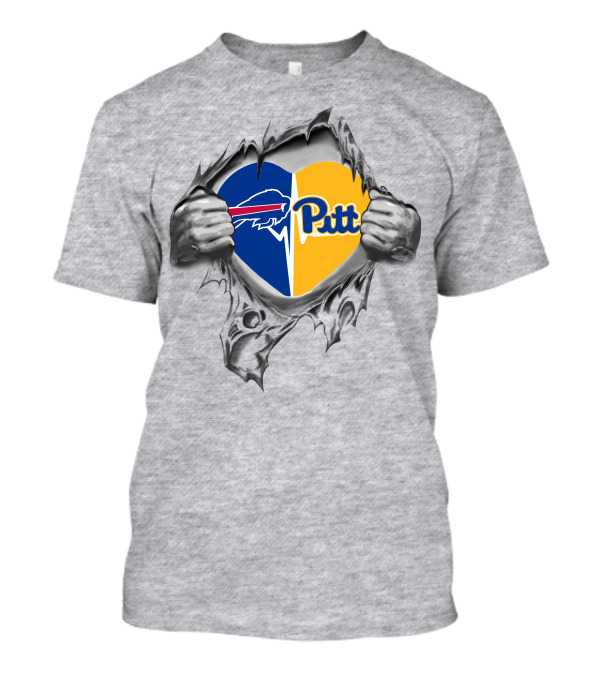 Bills Pittsburgh Panthers Heart T-Shirt