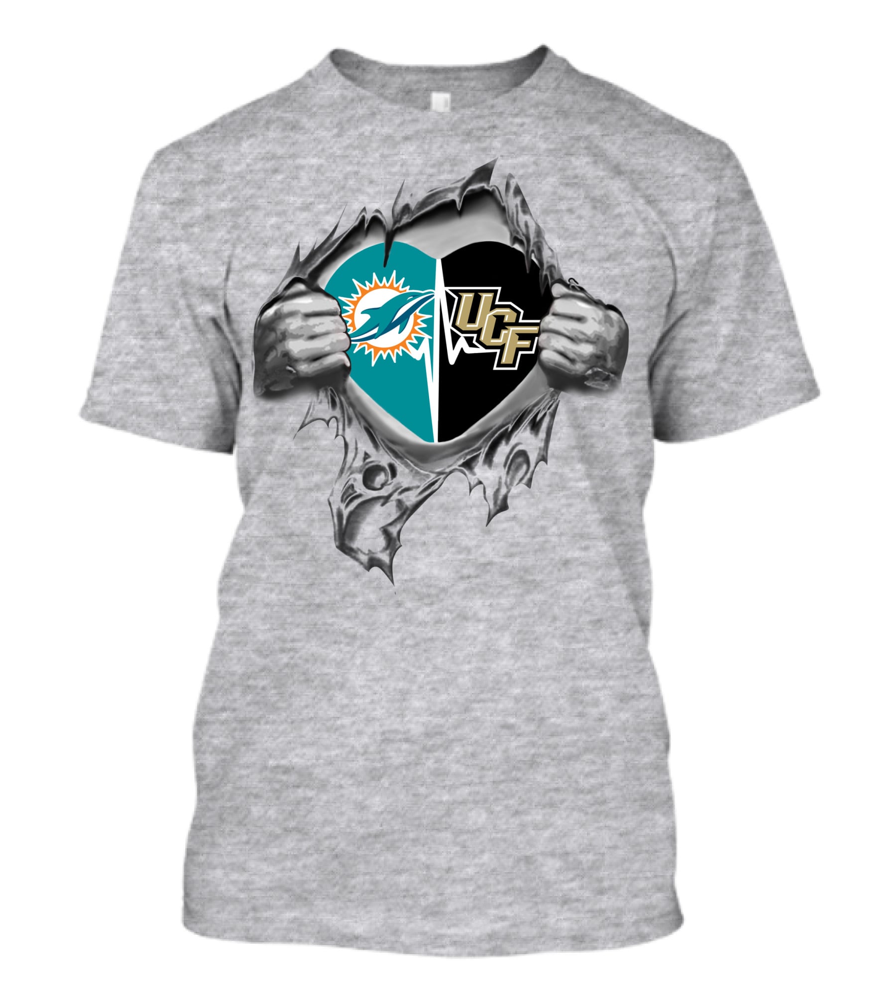 Miami Dolphins Ucf Knights  It's In My Heart T-Shirt