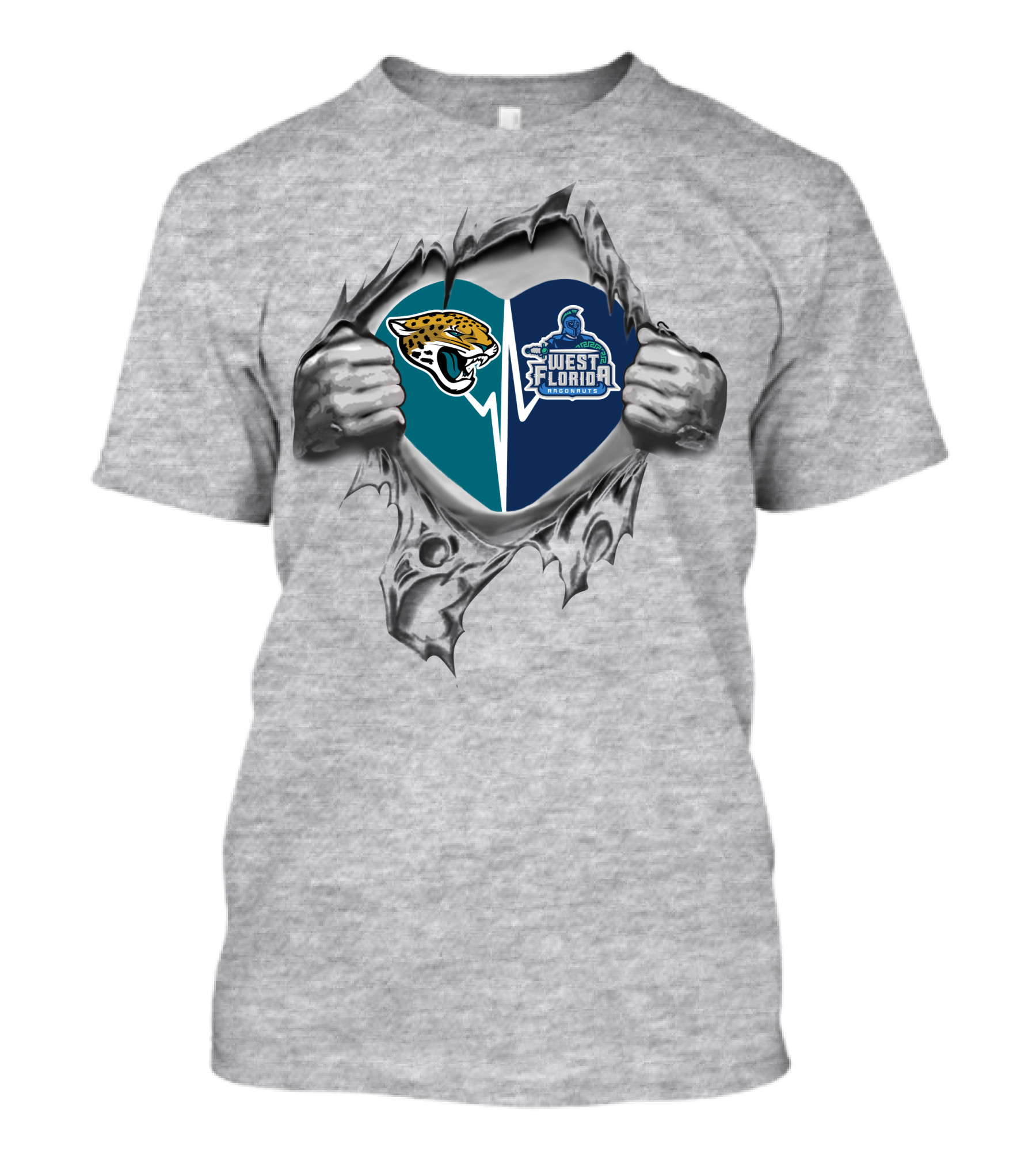 Jaguars West Florida Argonauts It's In My Heart T-Shirt