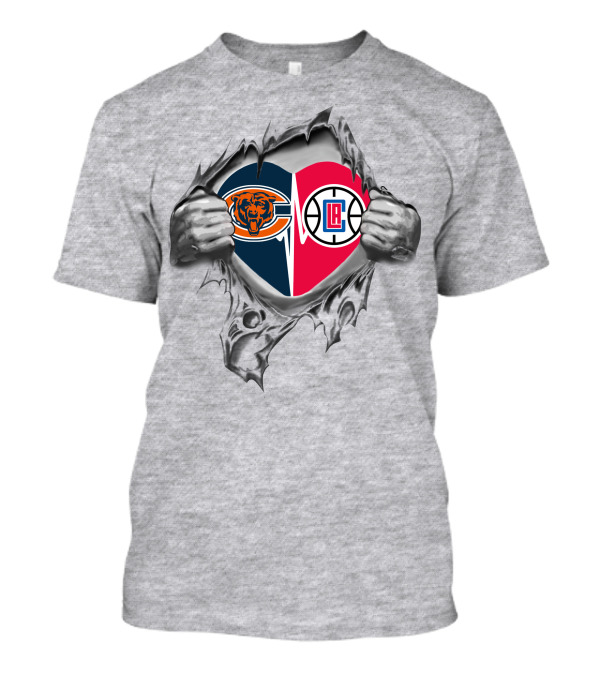Bears La Clippers Heart Logo In My Heart T-Shirt