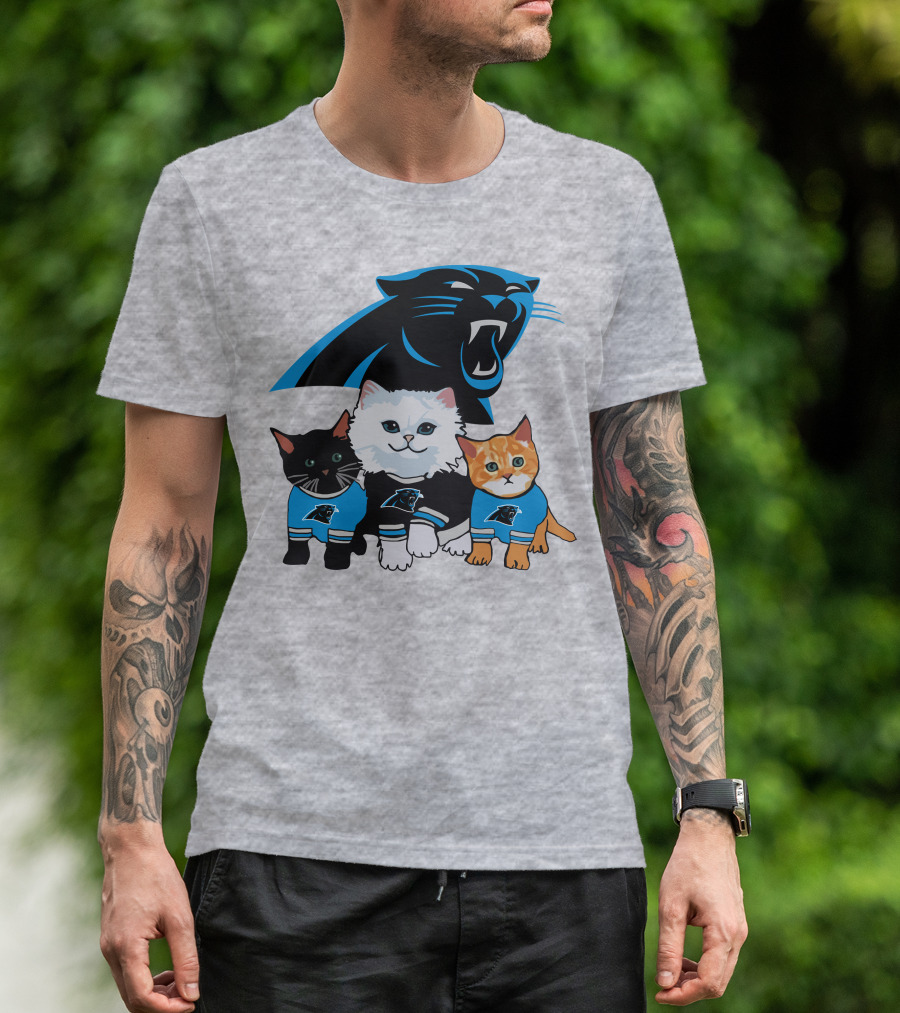 Carolina Panthers Cat Trio T-Shirt