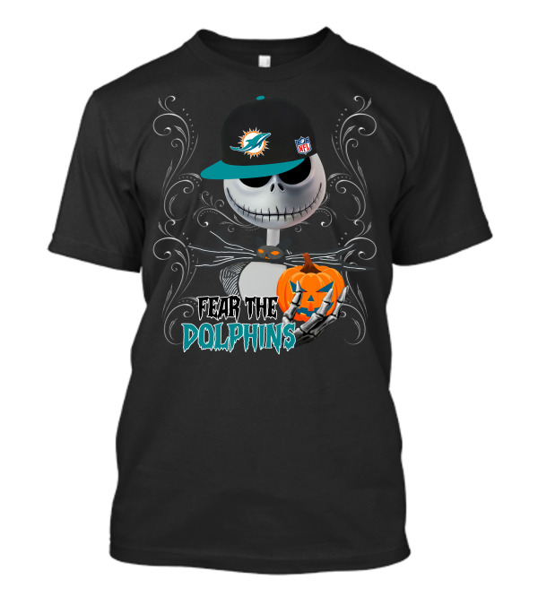 Fear The Dolphins Miami Halloween NFL T-Shirt