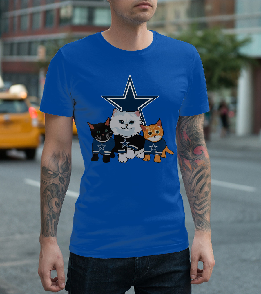 Dallas Cowboys Star Cats T-Shirt