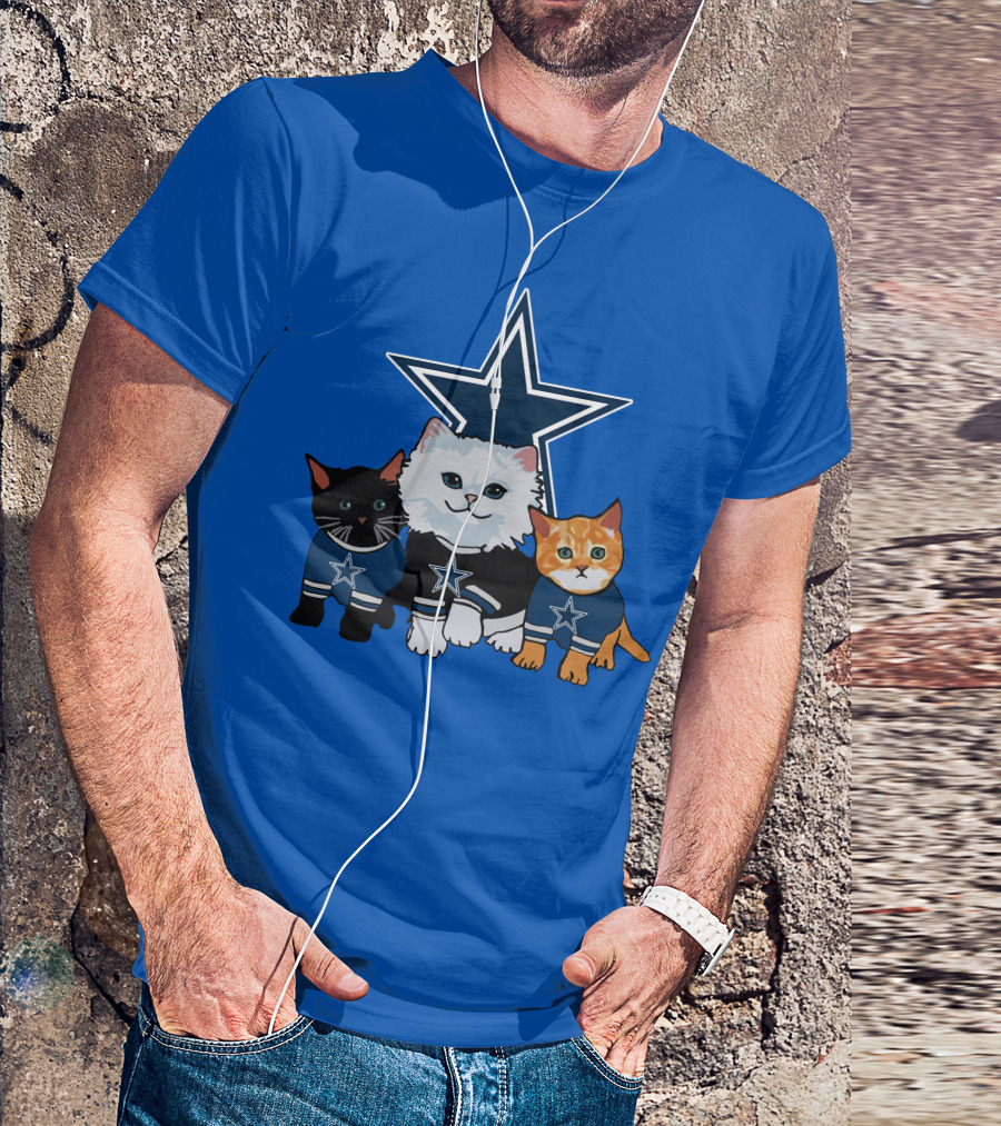 Dallas Cowboys Star Cats T-Shirt