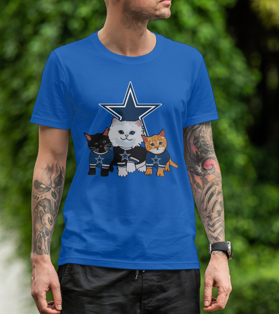 Dallas Cowboys Star Cats T-Shirt