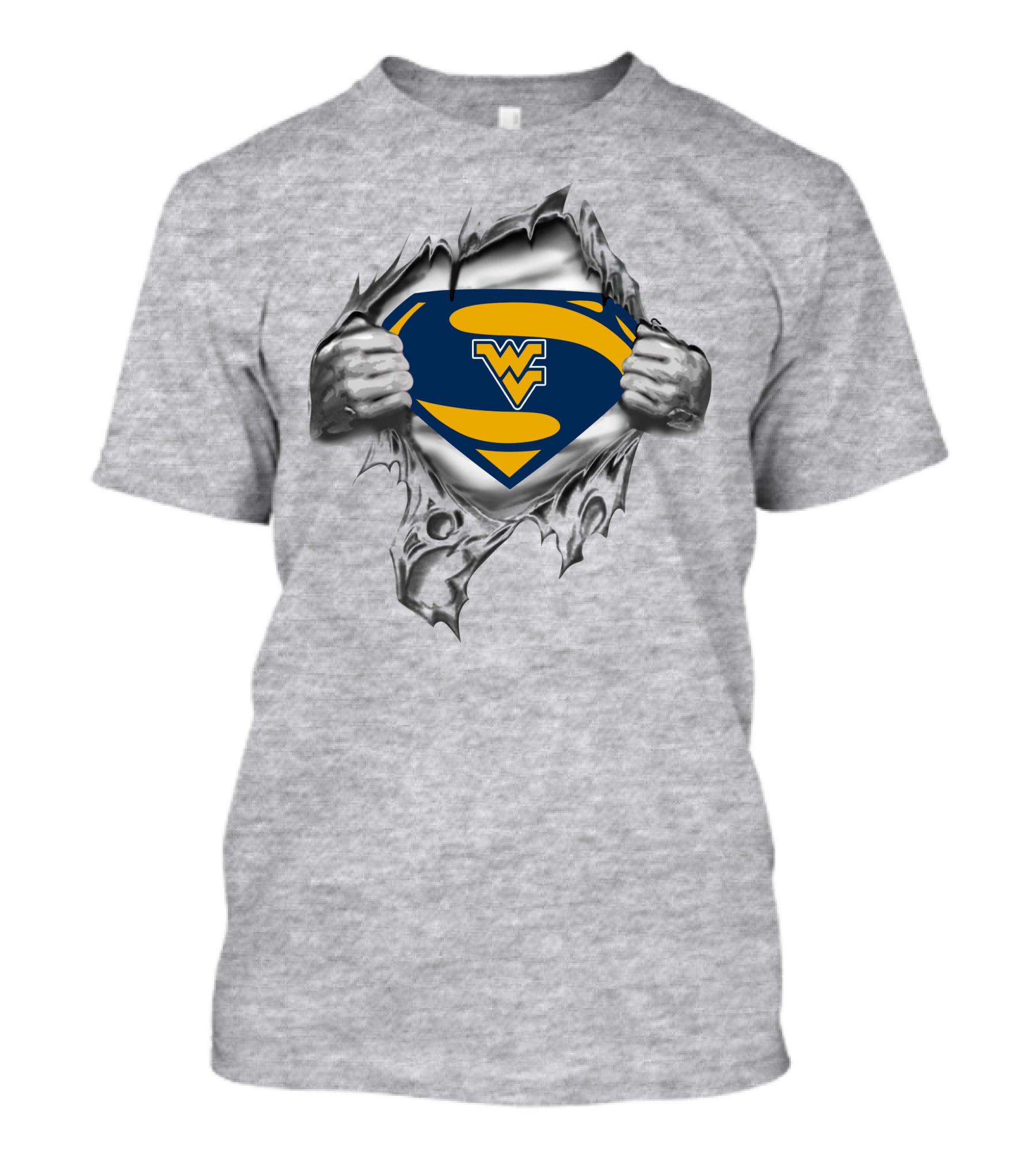 378 West Virginia Mountaineers Superman T-Shirt