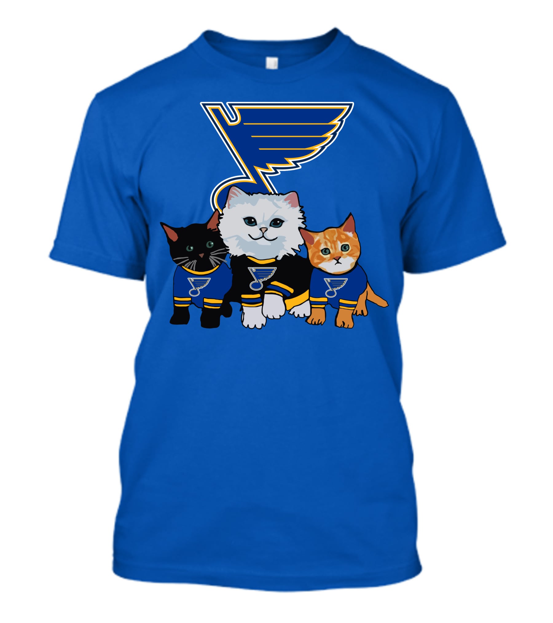 St Louis Blues Cats In Team Jerseys T-Shirt