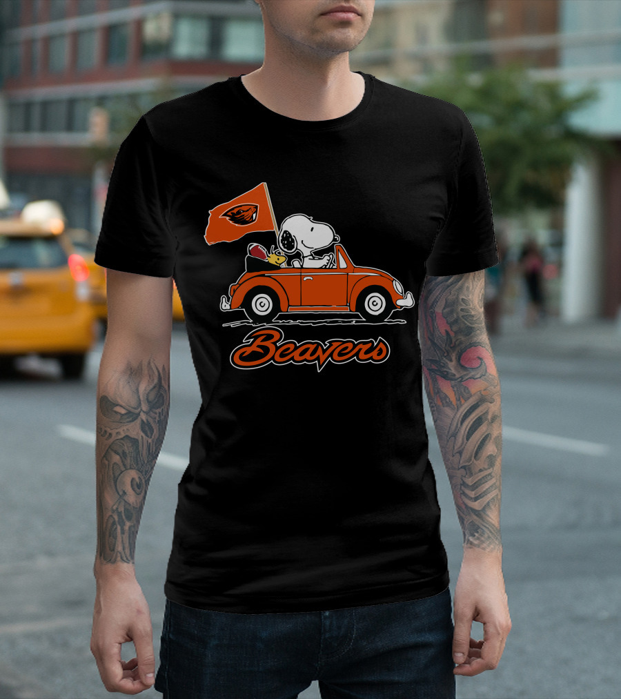 Snoopy Oregon State Beavers Ride Forever T-Shirt