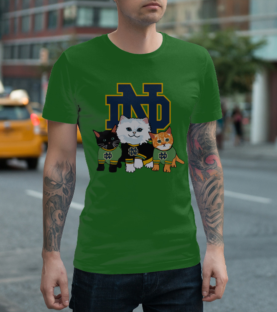 Notre Dame Fighting Irish ND Cute Cats T-Shirt