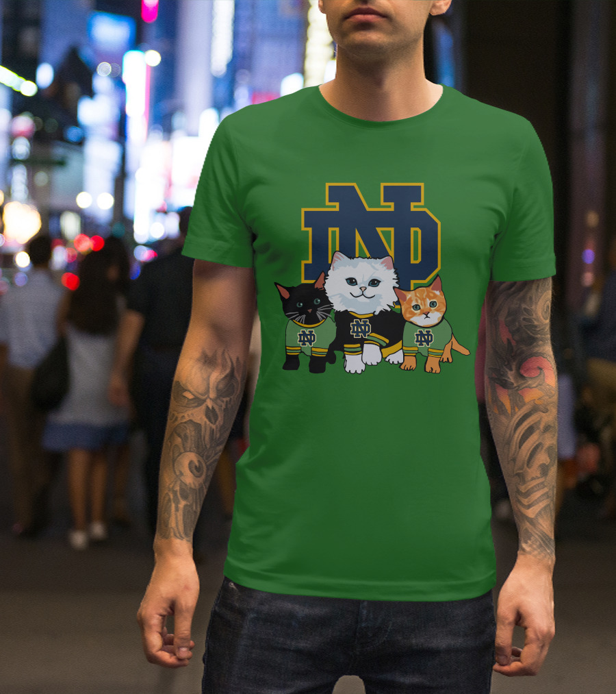 Notre Dame Fighting Irish ND Cute Cats T-Shirt