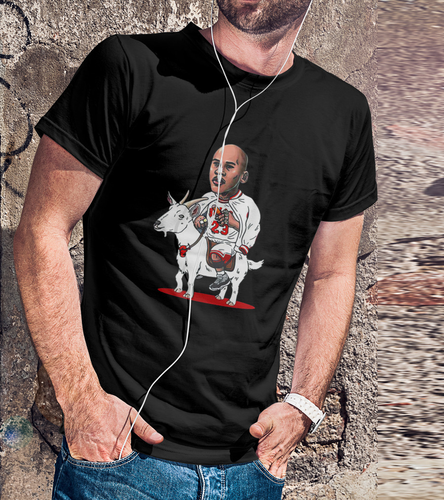 23 Michael Jordan Riding Goat Gardeniateeworld T-Shirt
