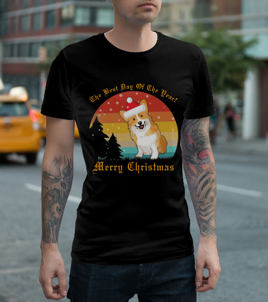 The Best Day of the Year Merry Christmas Corgi T-Shirt