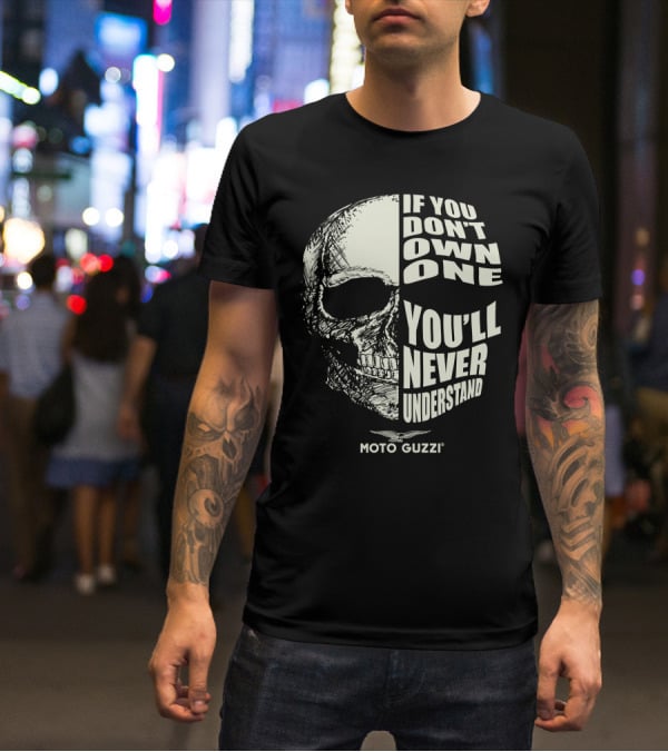Moto Guzzi If You Don't Own One You'll Never Understand Skull T-Shirt