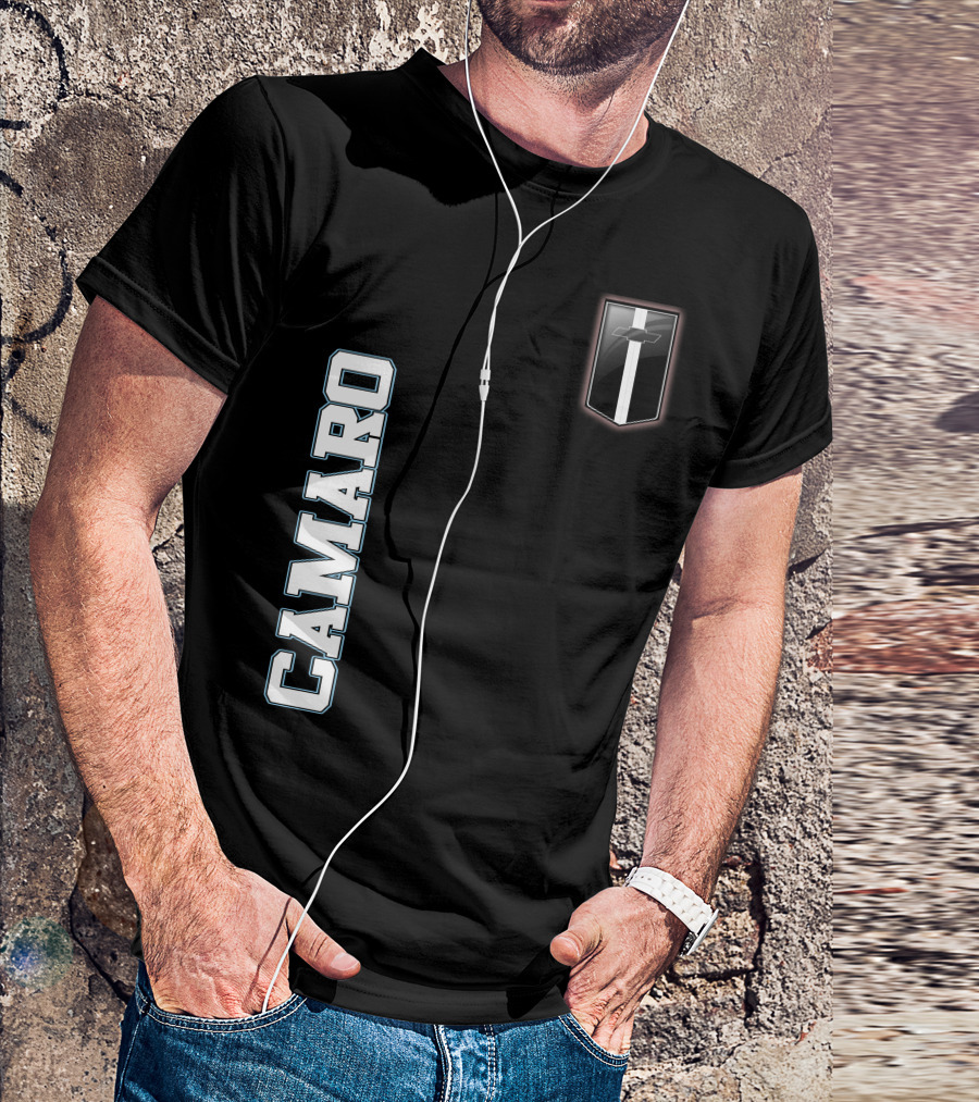 Camaro Text With Emblem T-Shirt