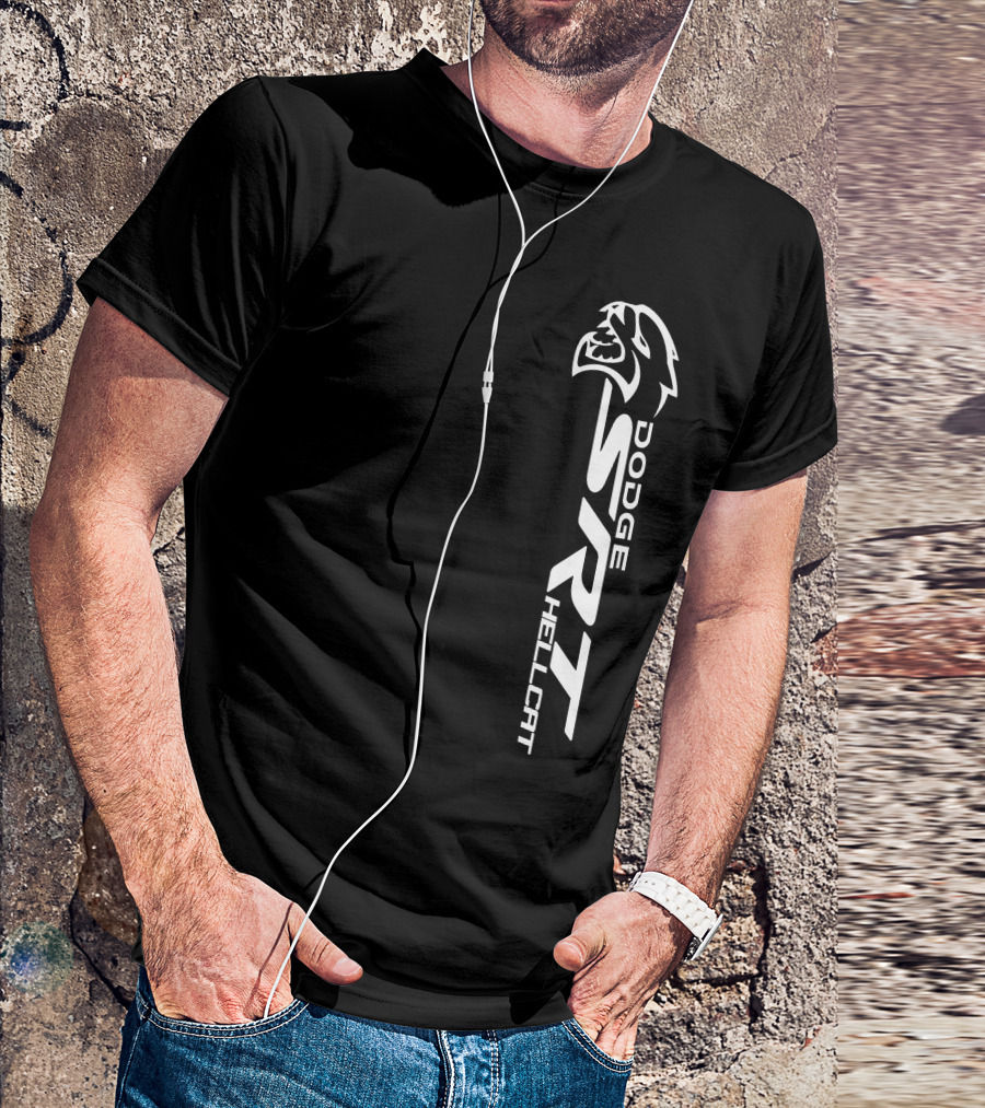 Dodge SRT Hellcat Logo With Cat Head T-Shirt