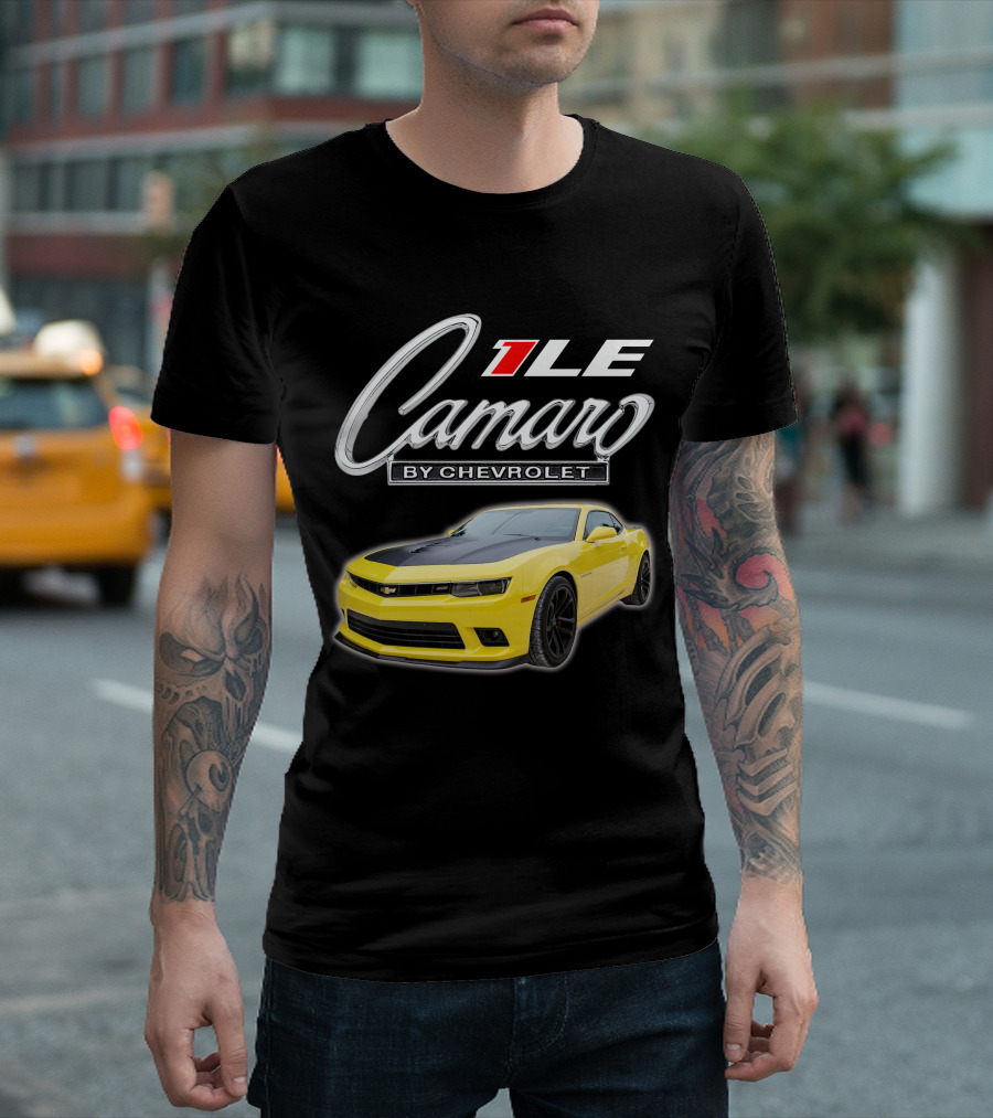 Camaro 1LE By Chevrolet Yellow Sports Car T-Shirt