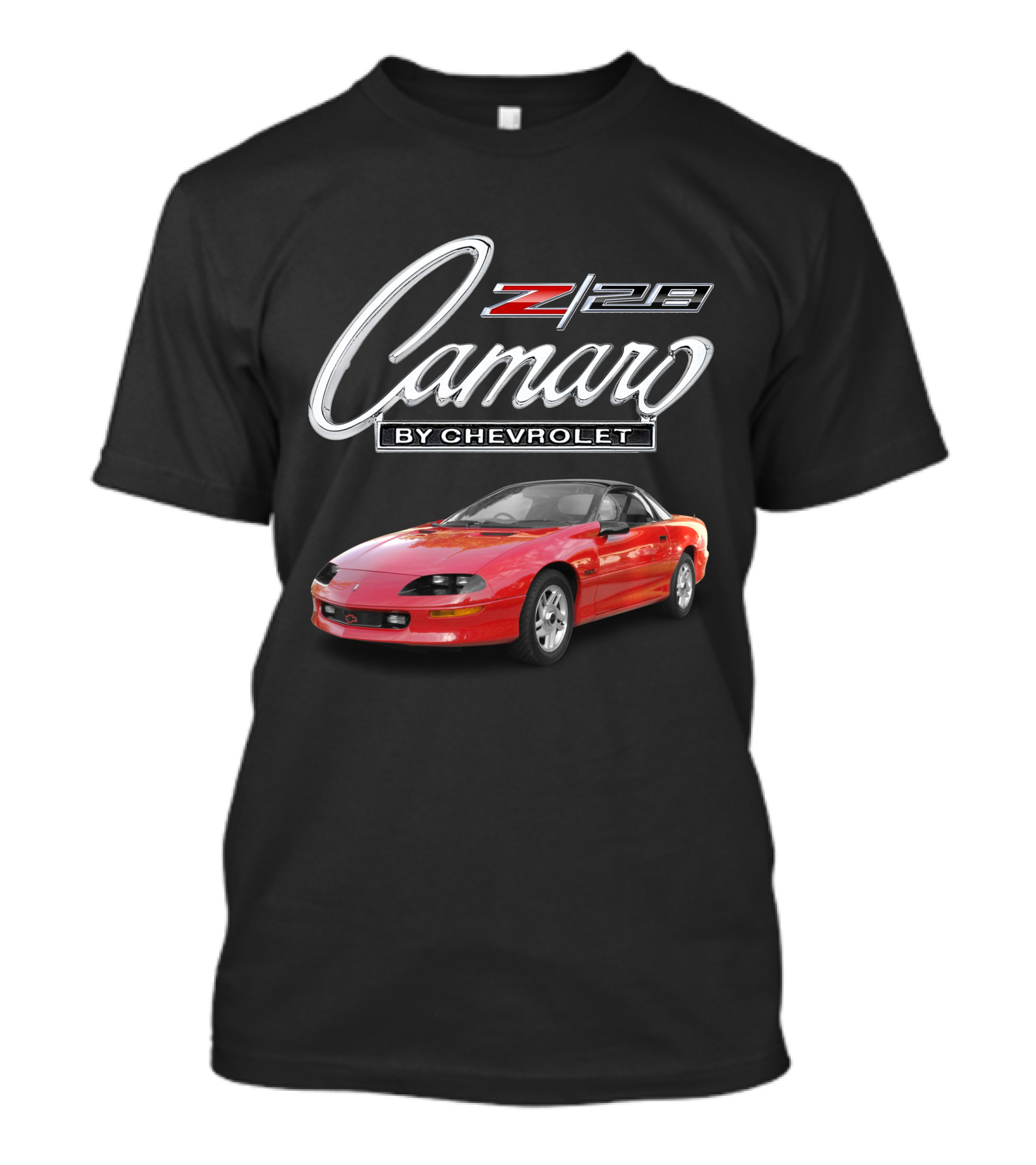 Camaro Z28 By Chevrolet Red Car T-Shirt