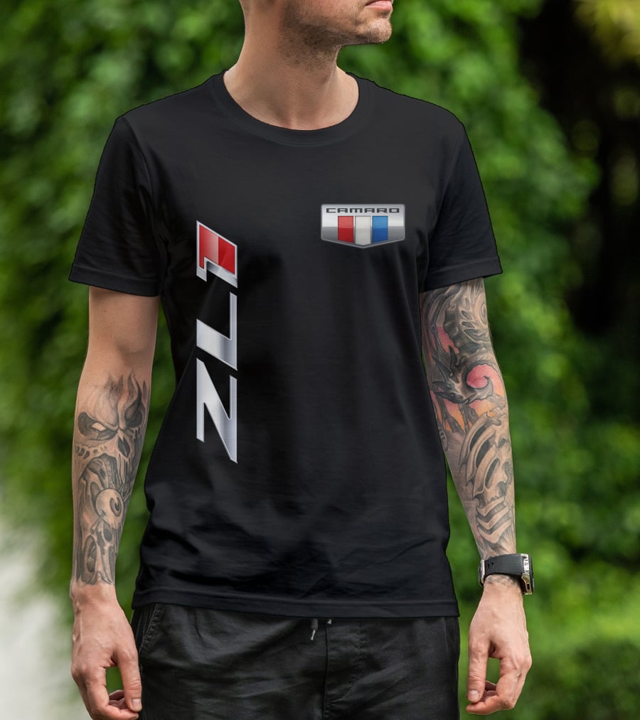 Camaro ZL1 Badge With Red White Blue Emblem T-Shirt