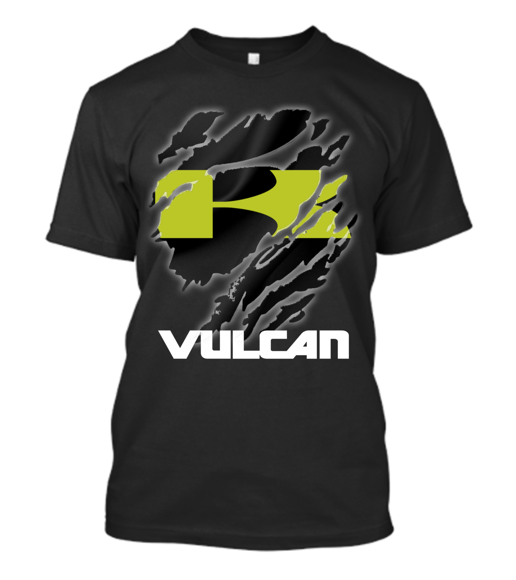Vulcan Kawasaki Racing Claw Texture Rip T-Shirt