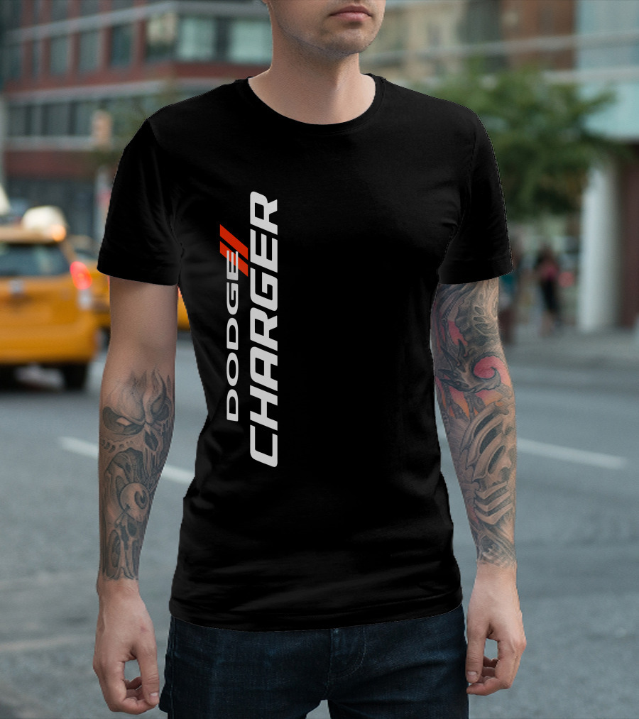 Dodge Charger Vertical Performance Stripe T-Shirt